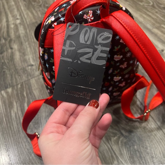 NWT! Loungefly Disney Mickey Mouse Ornament Holiday Mini Backpack - Picture 6 of 6